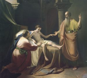 Святой пророк Елисей воскрешает сына вдовицы