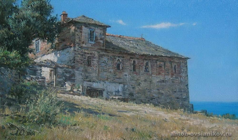 Храм-усыпальница у Иверского монастыря. Афон. Греция