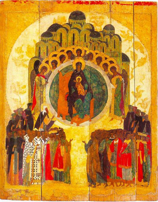 Икона Божьей Матери О Тебе радуется: история, значение, молитвы и храмы ...