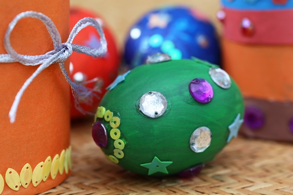 Поделки к Пасхе close up some easter eggs - Поделки к Пасхе