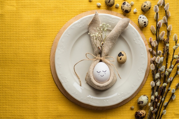Поделки к Пасхе happy easter card cute egg napkin form bunny ceramic plate - Поделки к Пасхе