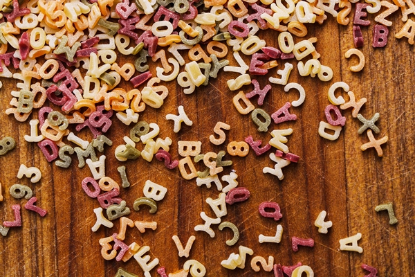 Поделки к Пасхе pasta letters - Поделки к Пасхе