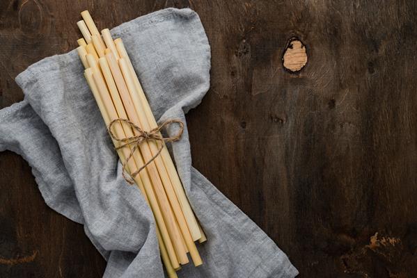 Поделки к Пасхе tied bamboo organic straws cloth - Поделки к Пасхе