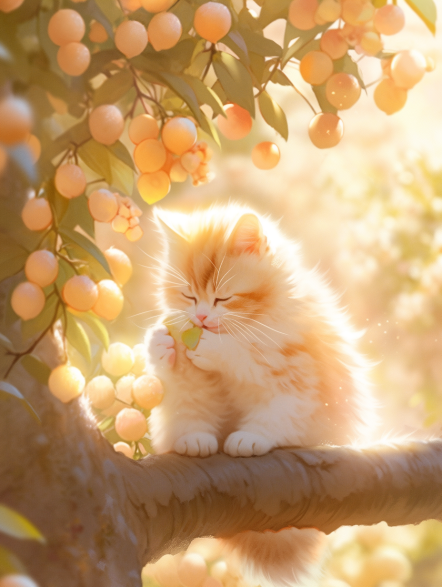 benicoco_a_cat_sitting_in_a_tree_eating_mango_for_fruit_in_the__a787da12-5d7f-4ce6-ad0b-768711...png