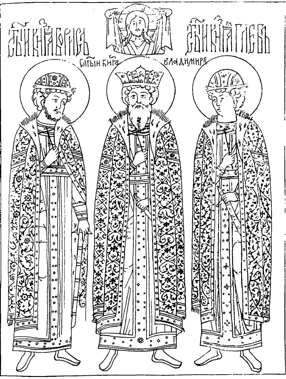 Византийский орнамент для икон прориси