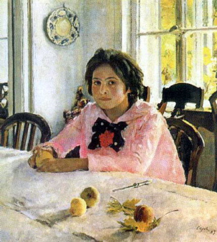 Валентин Александрович Серов. Девочка с персиками, 1887