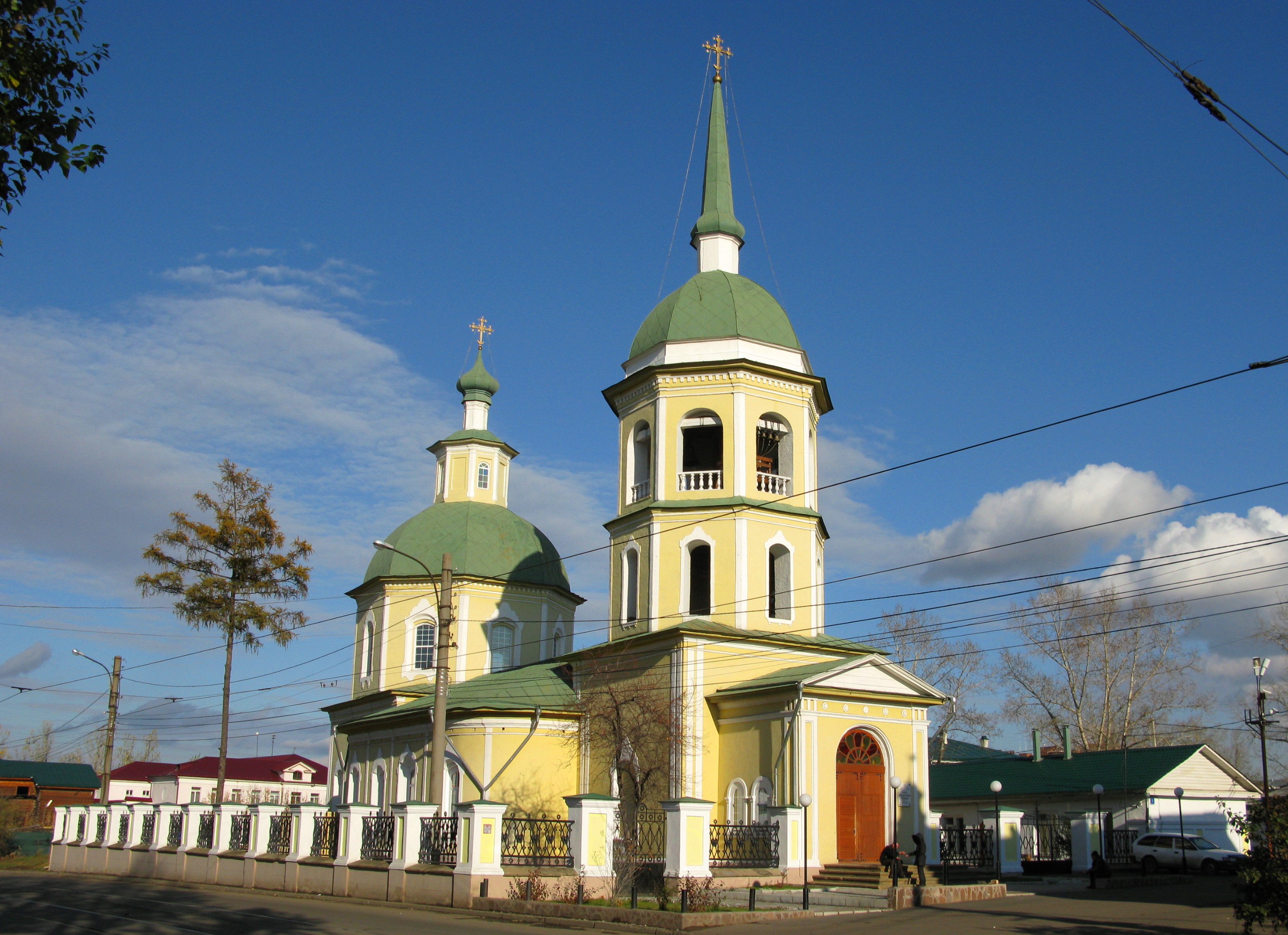 Панорама: Спасо-Преображенский храм, православный храм, пер. Волконского, 1, Ирк