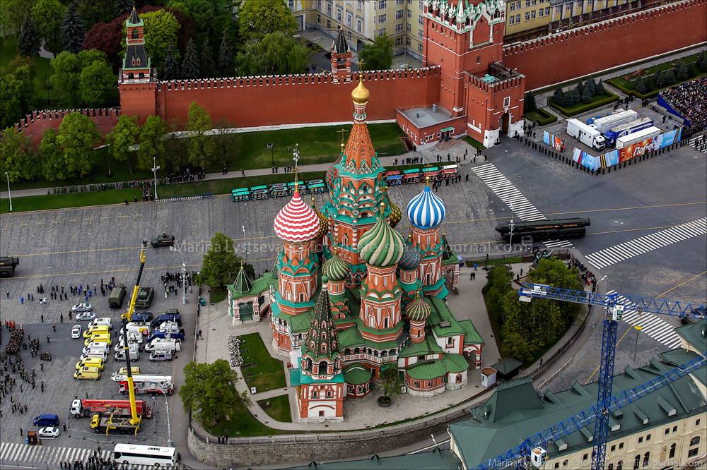 Фото собор василия блаженного сверху