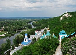 Вид на Лавру от церкви святителя Николая Чудотворца