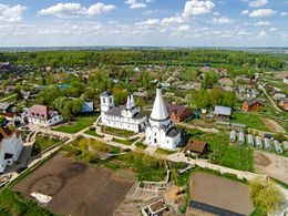 Спасо-Преображенский Воротынский женский монастырь. Вид сверху