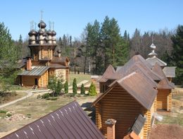 Богородице-Сергиева Пустынь. Вид сверху