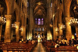 Внутренне убранство собора Парижской Богоматери