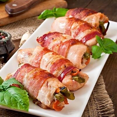 Кабачки в беконе