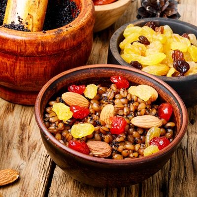 Кутья из пшеницы с маком или с вареньем