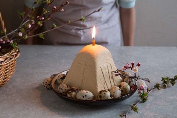Пасха обыкновенная протёртая paskha and kulich traditional orthodox easter quark dessert curd - Пасха обыкновенная протёртая