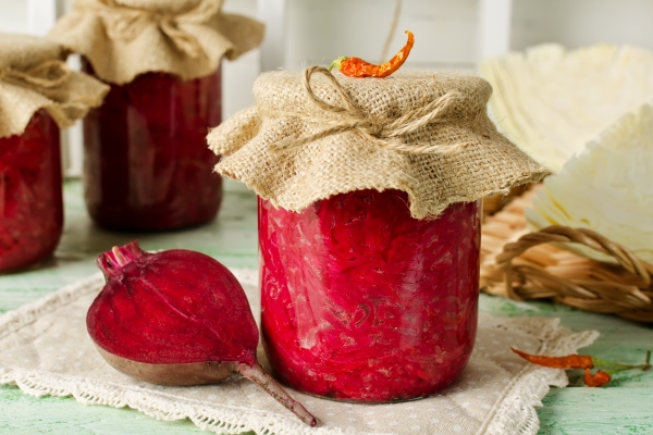 salad with cabbage and beets - Борщевая заправка на зиму