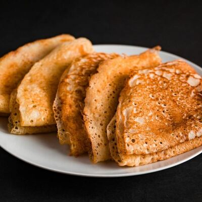 Постные кружевные блинцы на кипятке