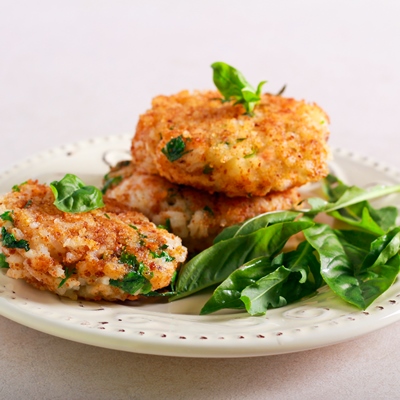 Котлеты рисовые c грибной начинкой