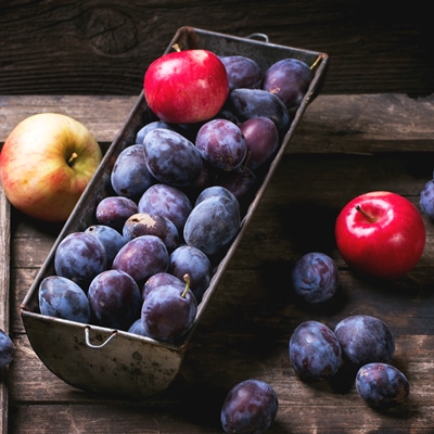 Маседуан из яблок и чернослива Маседуан из яблок и чернослива