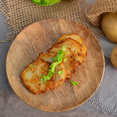 Драники с чесноком