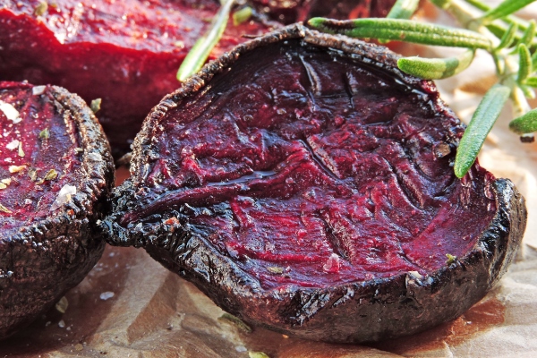 beetroot baked with garlic and rosemary - Постная тушёная свёкла с квашеной капустой