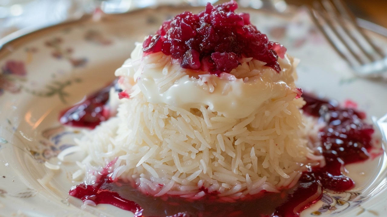 Пудинг из риса с черносливом