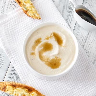 Картофельный суп-пюре, постный