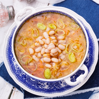 Постный суп с орехами