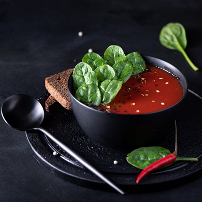 Суп-пюре из помидоров с репой