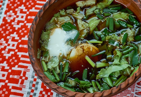 Ботвинья по-монастырски botvinia traditional russian green vegetable soup 1 - Ботвинья по-монастырски