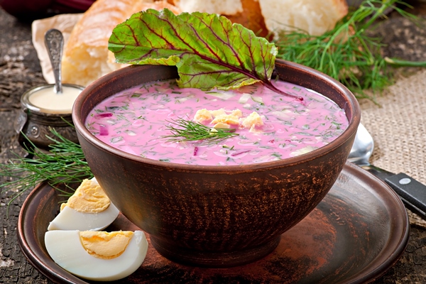Окрошка из разностей cold soup with beetroot yogurt 1 - Окрошка из разностей