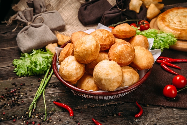 kazakh traditional cuisine baursaks fried dough 1 - Баурсаки