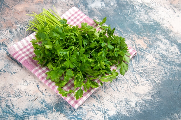 front view fresh greens on light background salad color photo ripe meal 3 - Монастырская кухня: ржаные пирожки с горохом, постный рассольник