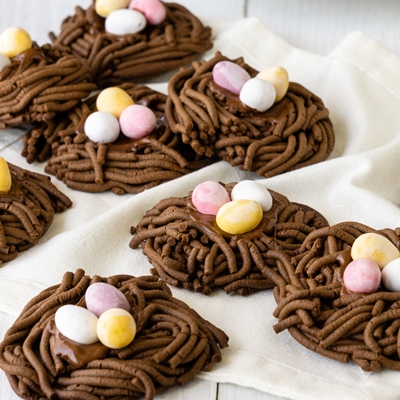 Печенье "Пасхальные гнёзда" Печенье «Пасхальные гнёзда»