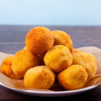 Картофельные крокеты с мясом в омлете, паровые Картофельные крокеты с мясом в омлете, паровые