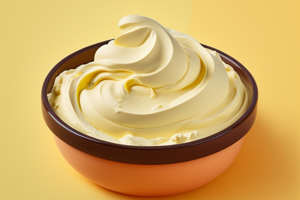 Творожный десерт с цветками одуванчика cream in a bowl illustration images - Творожный десерт с цветками одуванчика