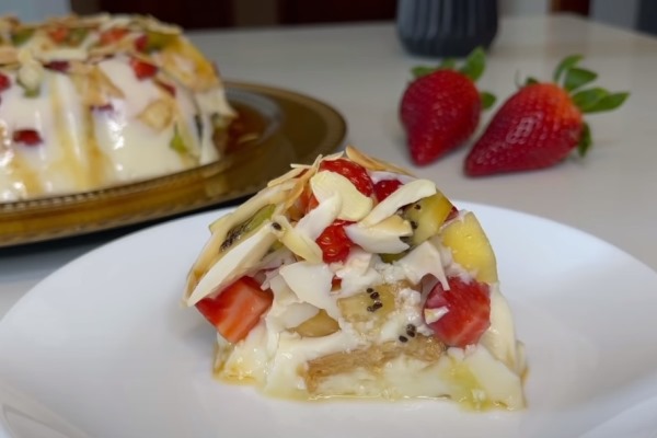 Торт "Битое стекло" с фруктами 2022 01 19 013 - Торт "Битое стекло" с фруктами