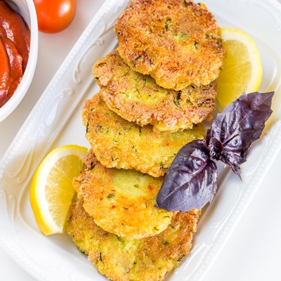 Чечевично-рисовые оладьи, постный стол