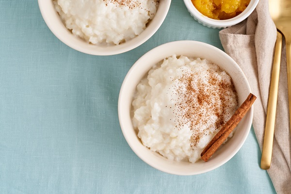 Молочная рисовая каша в мультиварке christmas food rice pudding french milk rice dessert pastel cozy atmosphere morning holiday - Молочная рисовая каша в мультиварке