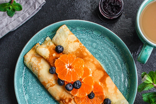 crepes with citrus jam berries - Начинка апельсиновая с ромом для блинчиков