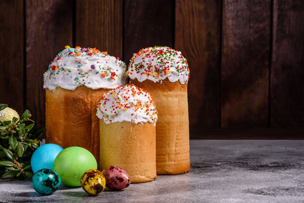 easter cake colorful eggs - Сливочная глазурь для куличей