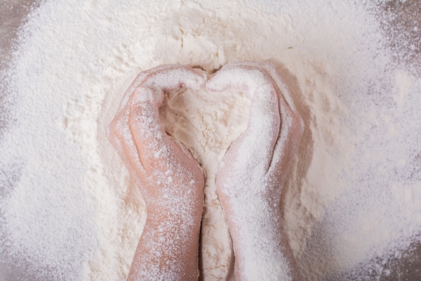 preparing all purpose flour make dough - Печенье "Лествицы" шоколадные, постный стол