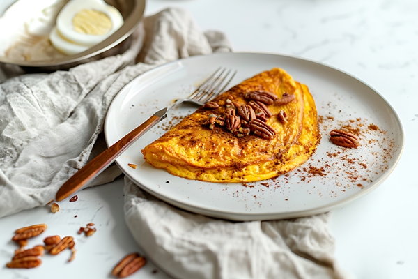 Омлет по-немецки there is plate with piece omelet it 1 - Омлет по-немецки