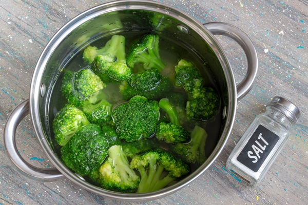 Бланширование cooking broccoli pan - Бланширование