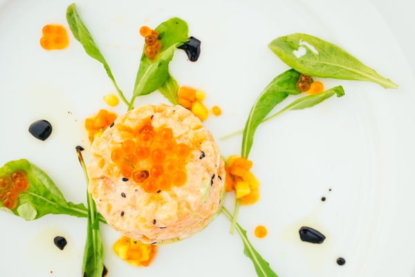 salmon tartare - Паштет из лосося с желейным соусом