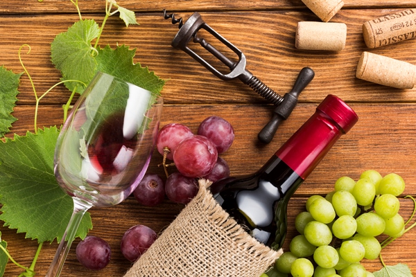 Алкоголь arrangement red wine elements - Алкоголь