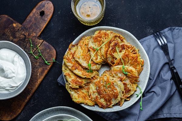 Ирландские картофельные оладьи potato pancakes bowl draniki - Ирландские картофельные оладьи