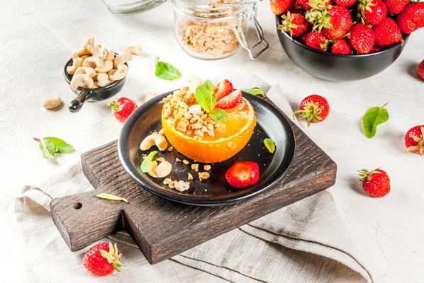 grilled oranges with granola 2 - Запечённые апельсины