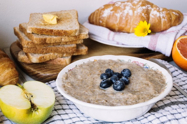 mush with fruits croissants - Каша гречневая размазня (старинный рецепт)