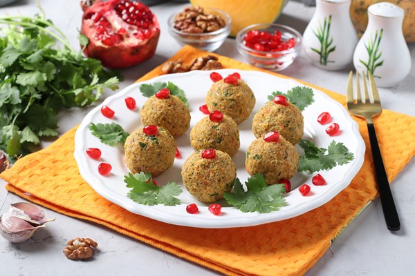traditional georgian appetizer plate - Пхали из тыквы